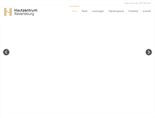 Tablet Screenshot of hautzentrum-ravensburg.de